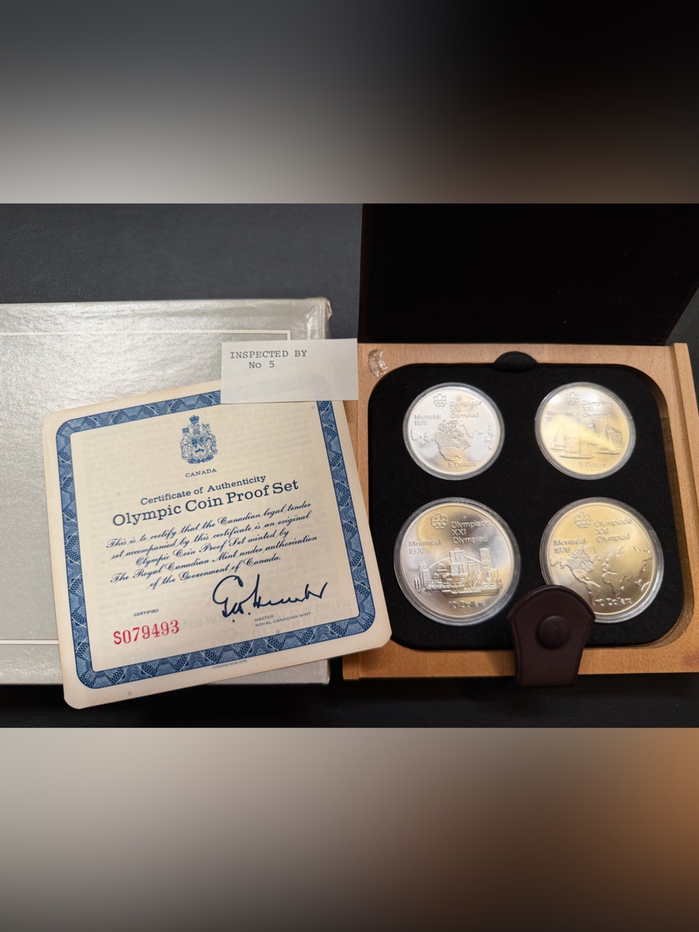 1976 Silver Proof Coin Set - 4 coins in presentation box